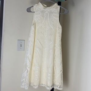 White lace dress